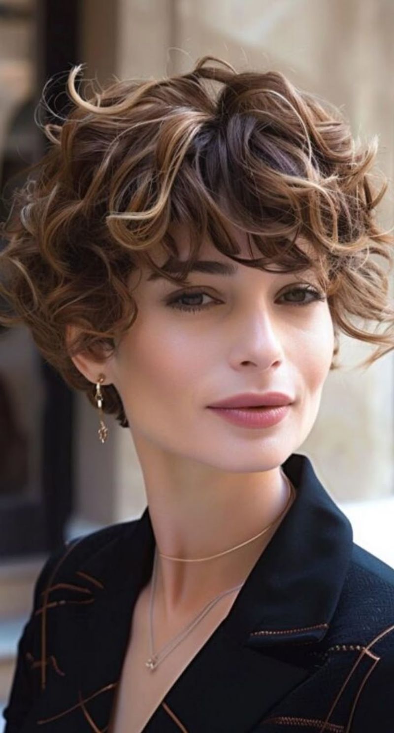 Curly Pixie with Length