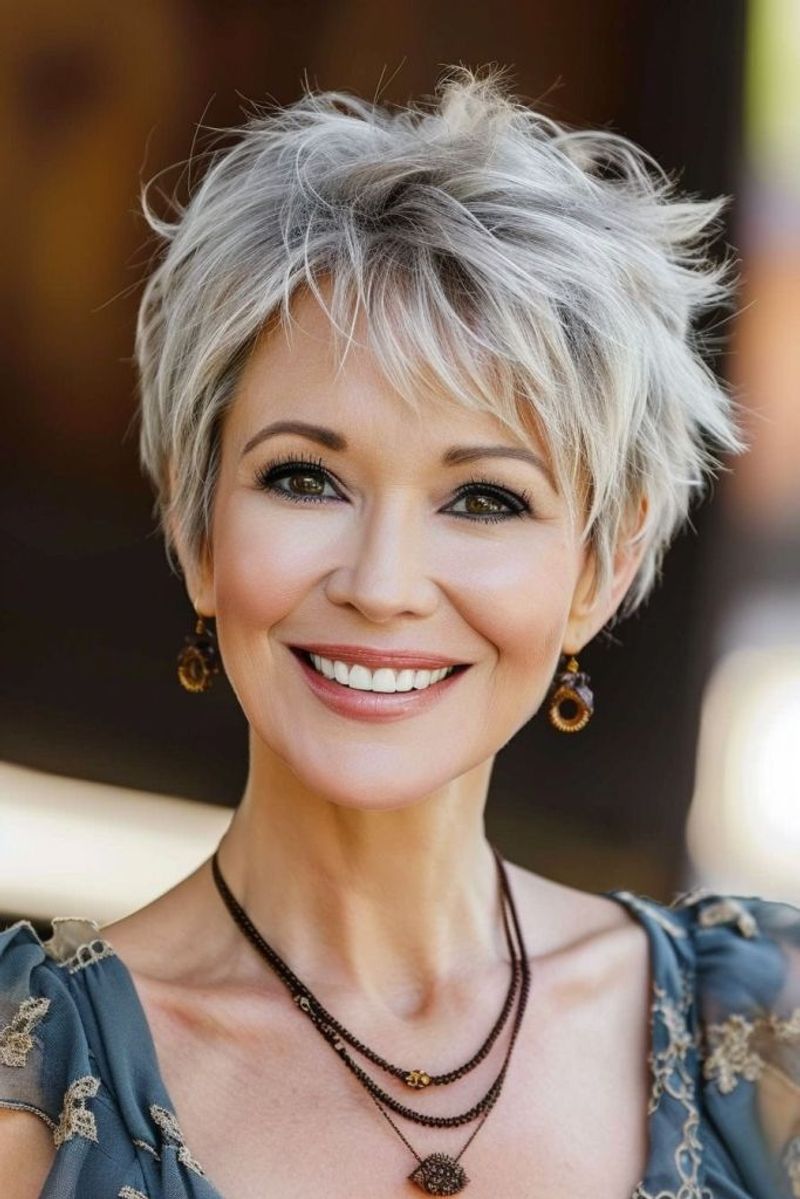 Undercut Bob with Spiky Top
