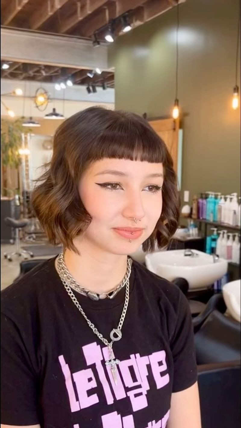 French Girl Bob with Micro-Bangs