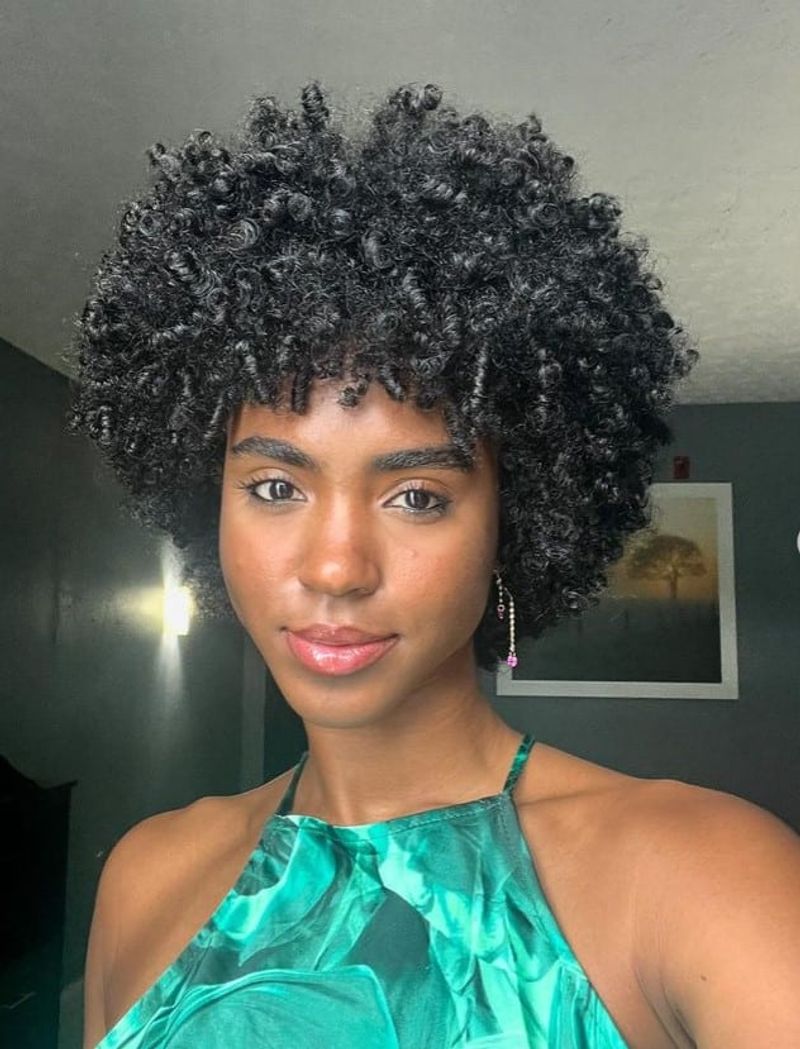 Crown Afro with Defined Curls