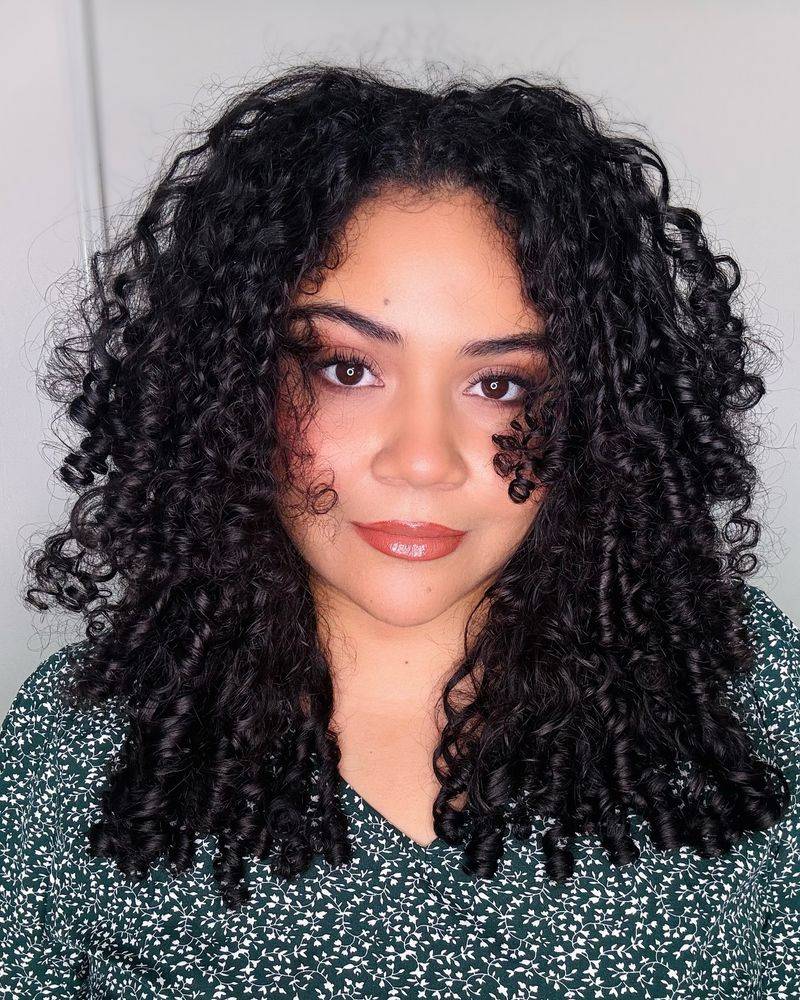 Natural Curls with Defined Coils