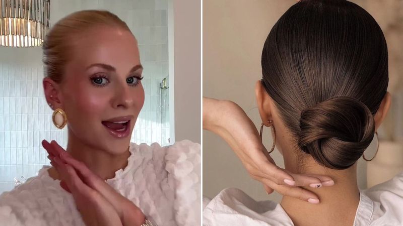 Slicked-Back Bun for Corporate Meetings