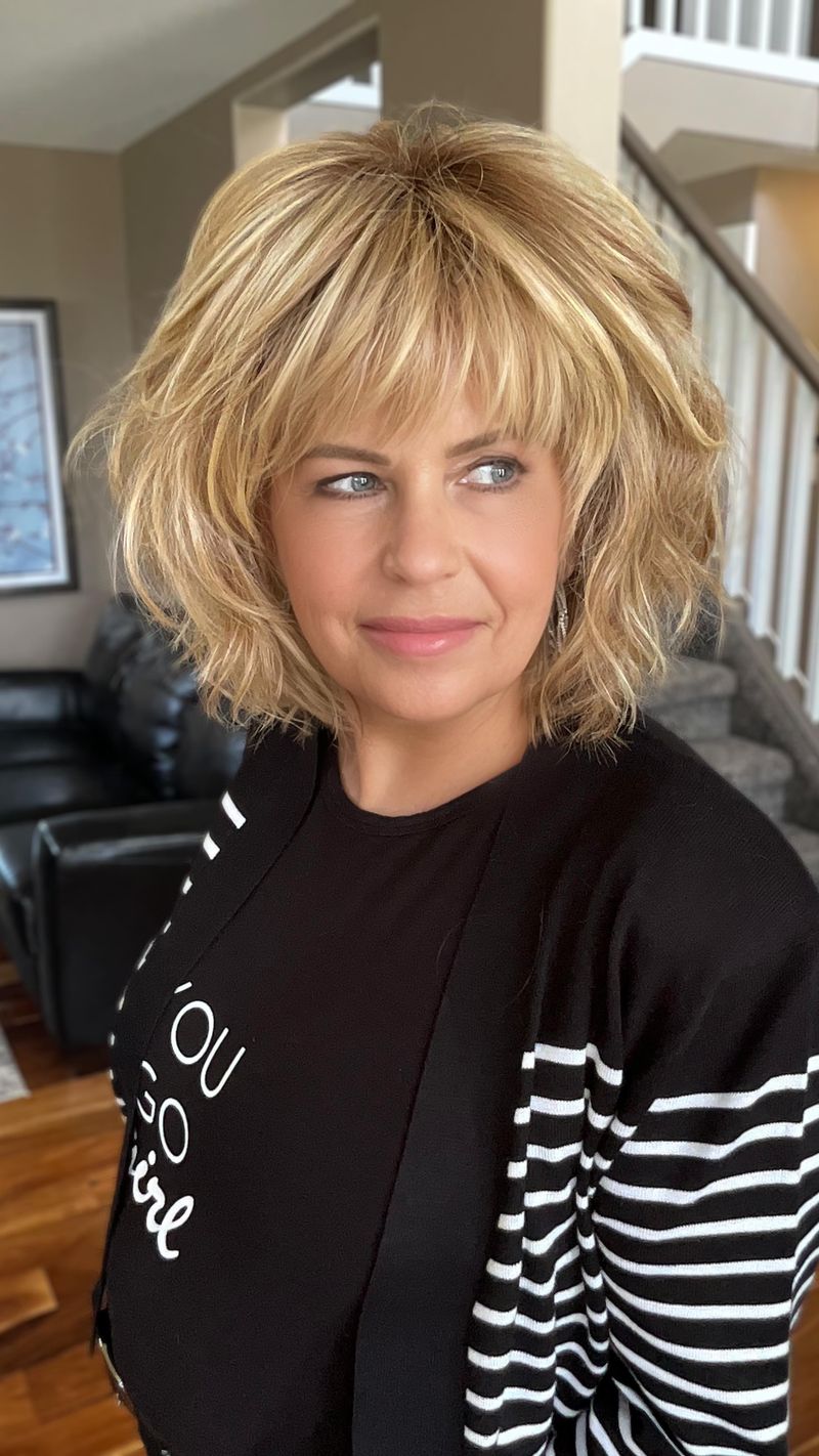 Tousled Bob with Disconnected Crown