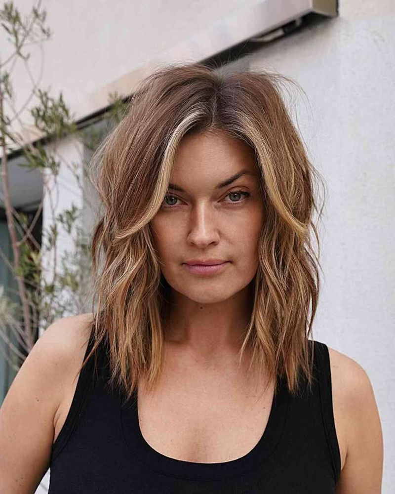 Midi Shag with Face-Framing Highlights