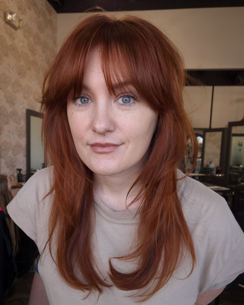 Midi Cut with Bottleneck Bangs