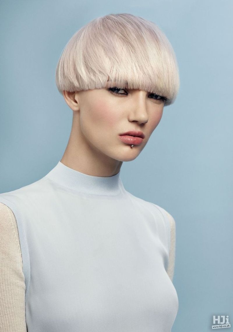 Blonde Bowl Cut