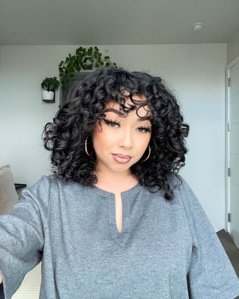 Curly Bob with Curly Fringe