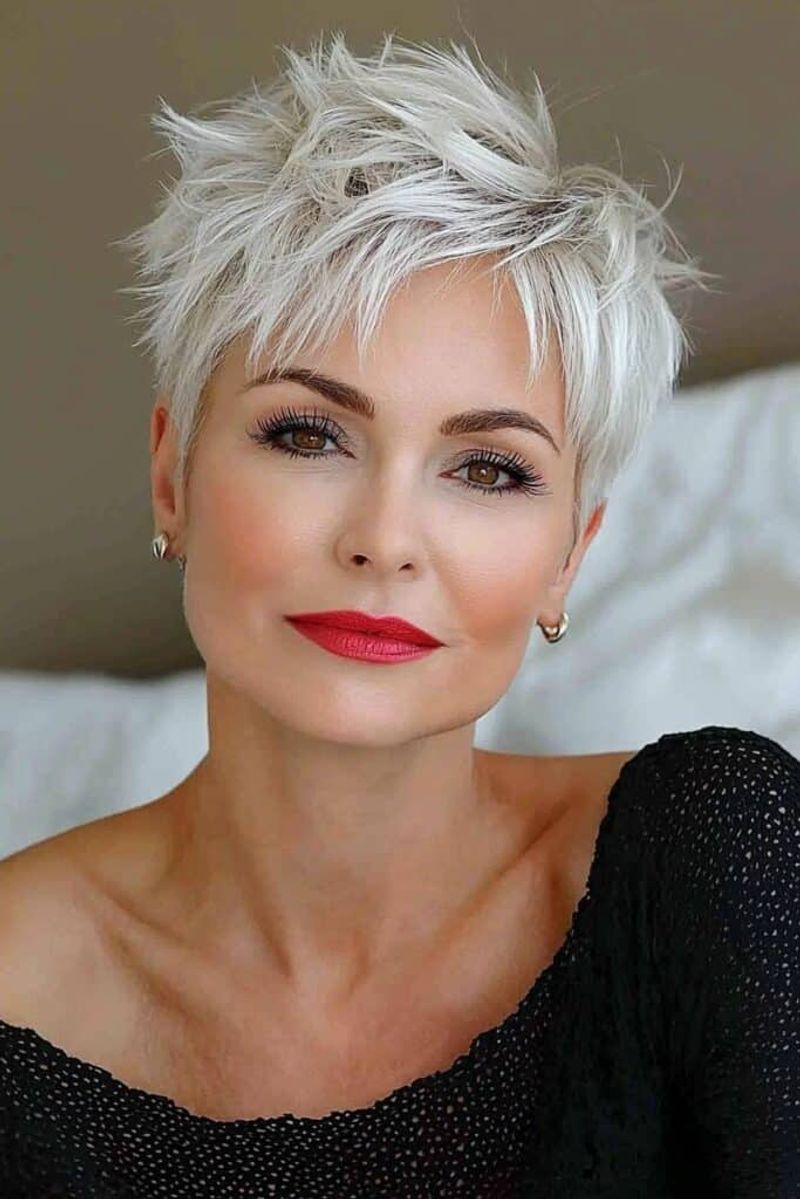 Super Short Pixie With No Texture