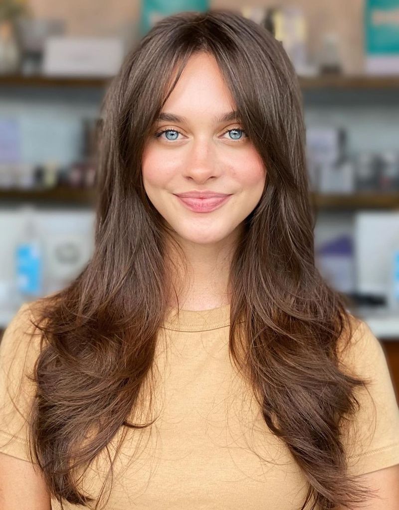 Curtain Bangs and Layers