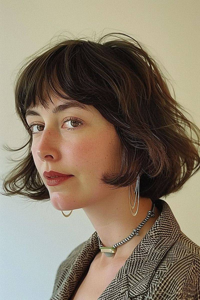 French Bob with Micro-Bangs