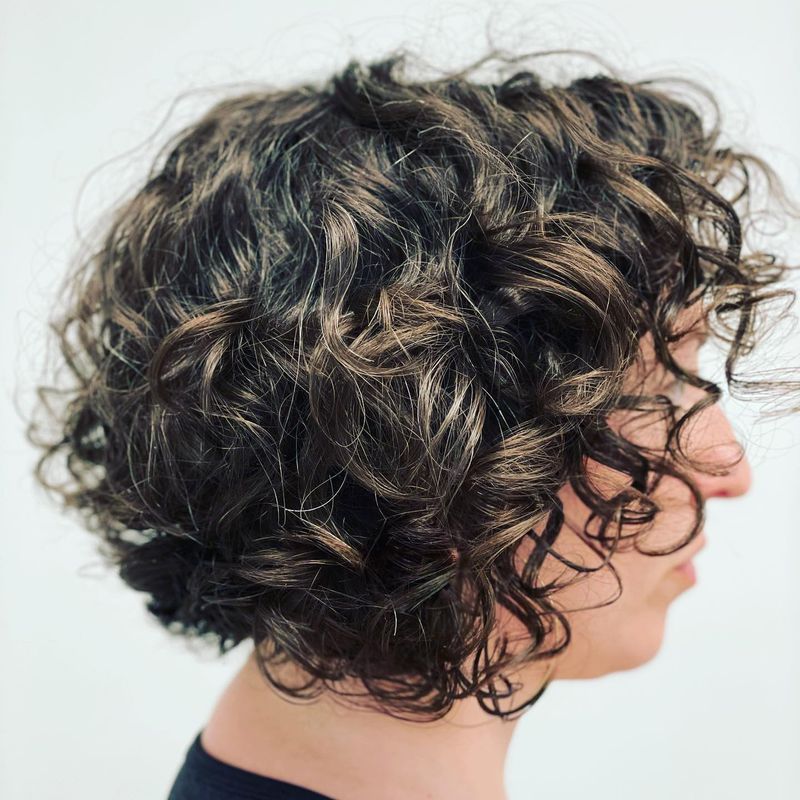 Curly Stacked Wedge