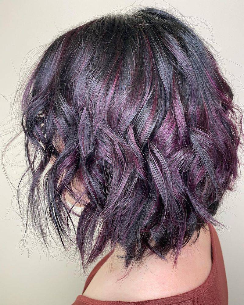 Purple-Toned Statement Bob