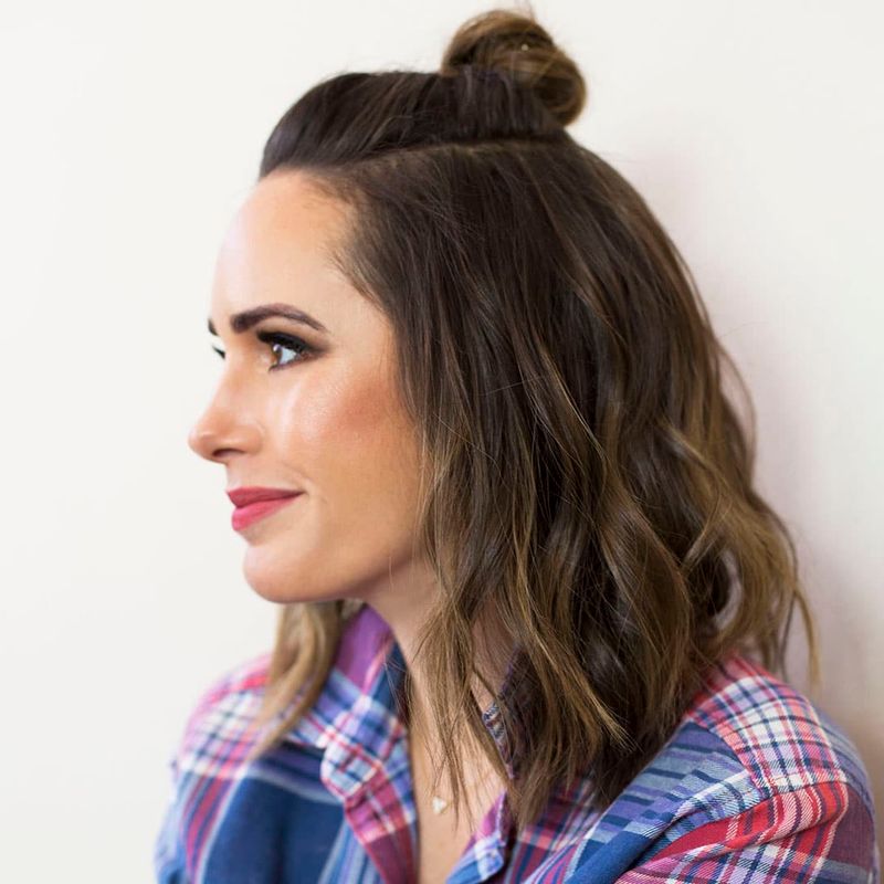 Half-Up Top Knot for Awkward Growing-Out Phase