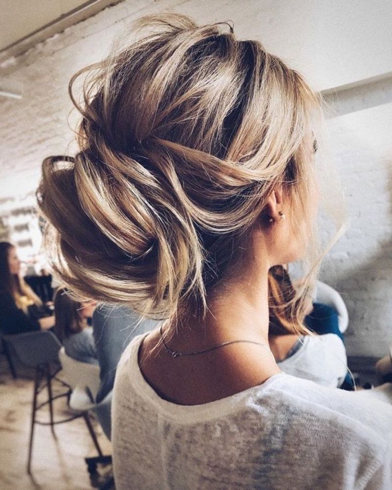 Tousled Updo with Height