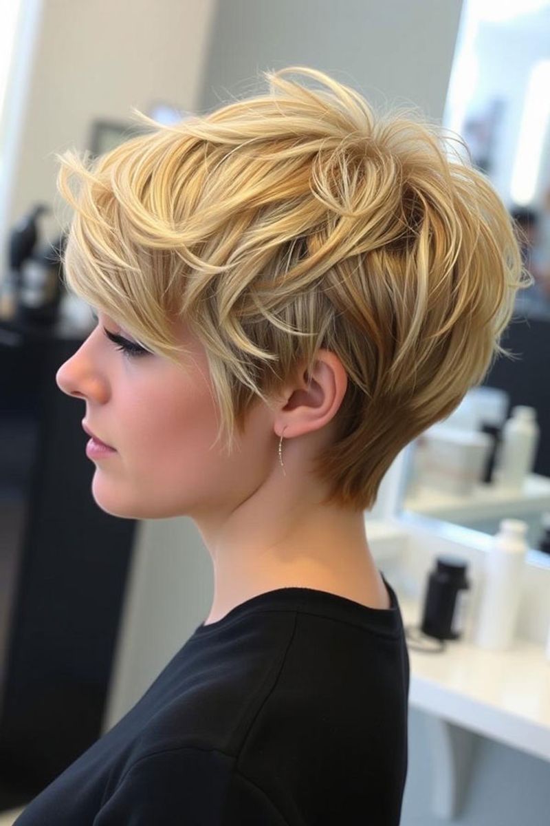 Pixie Cut with Long Top