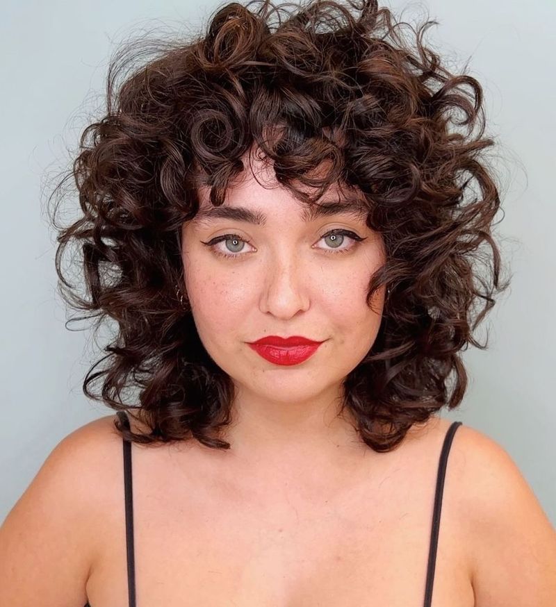 Curly Shag Bob