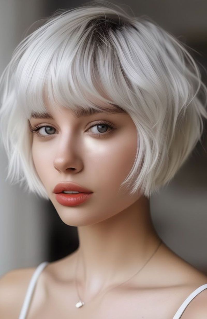 French Bob with Wispy Fringe