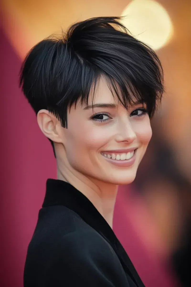 Pixie lungo con nuca affusolata