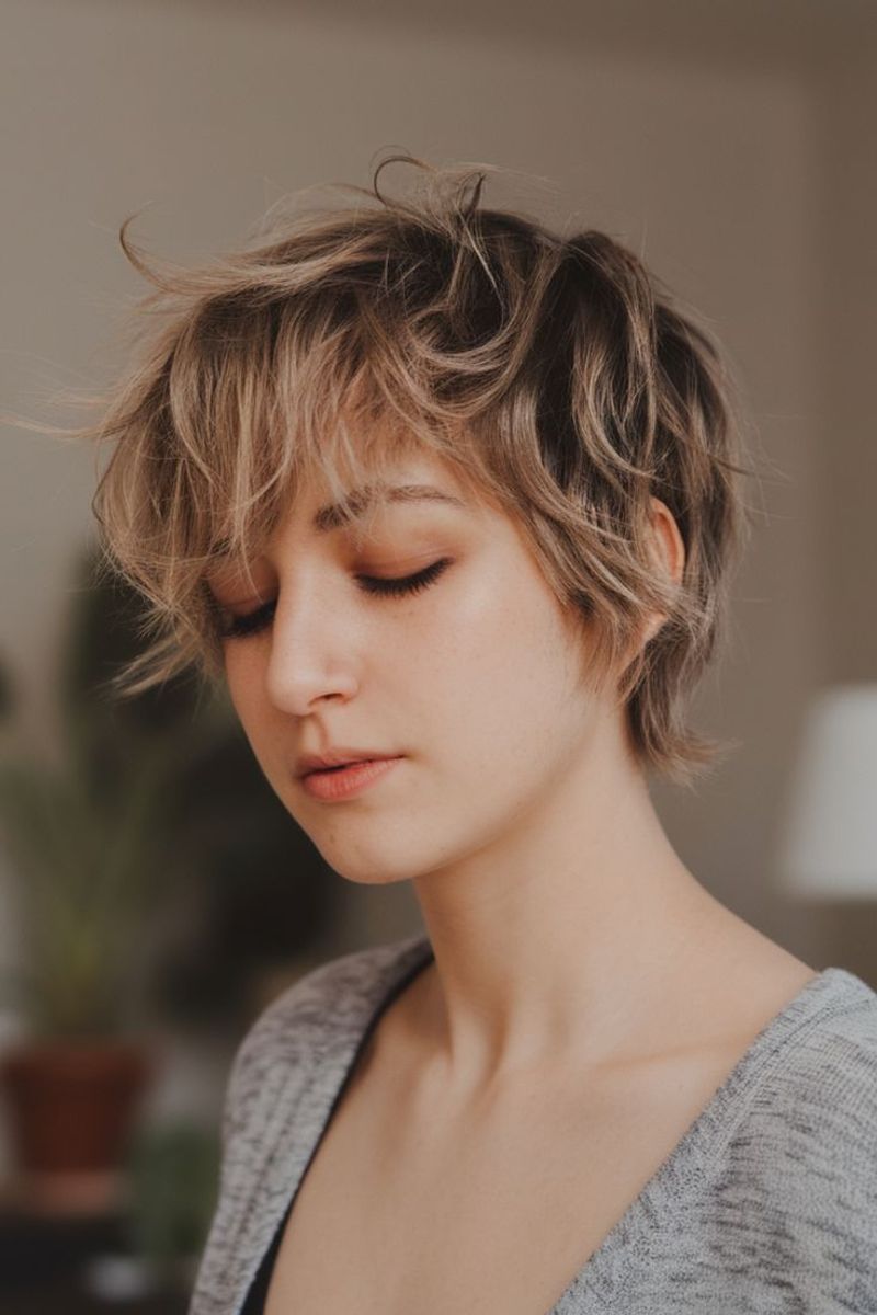 Androgynous Textured Crop