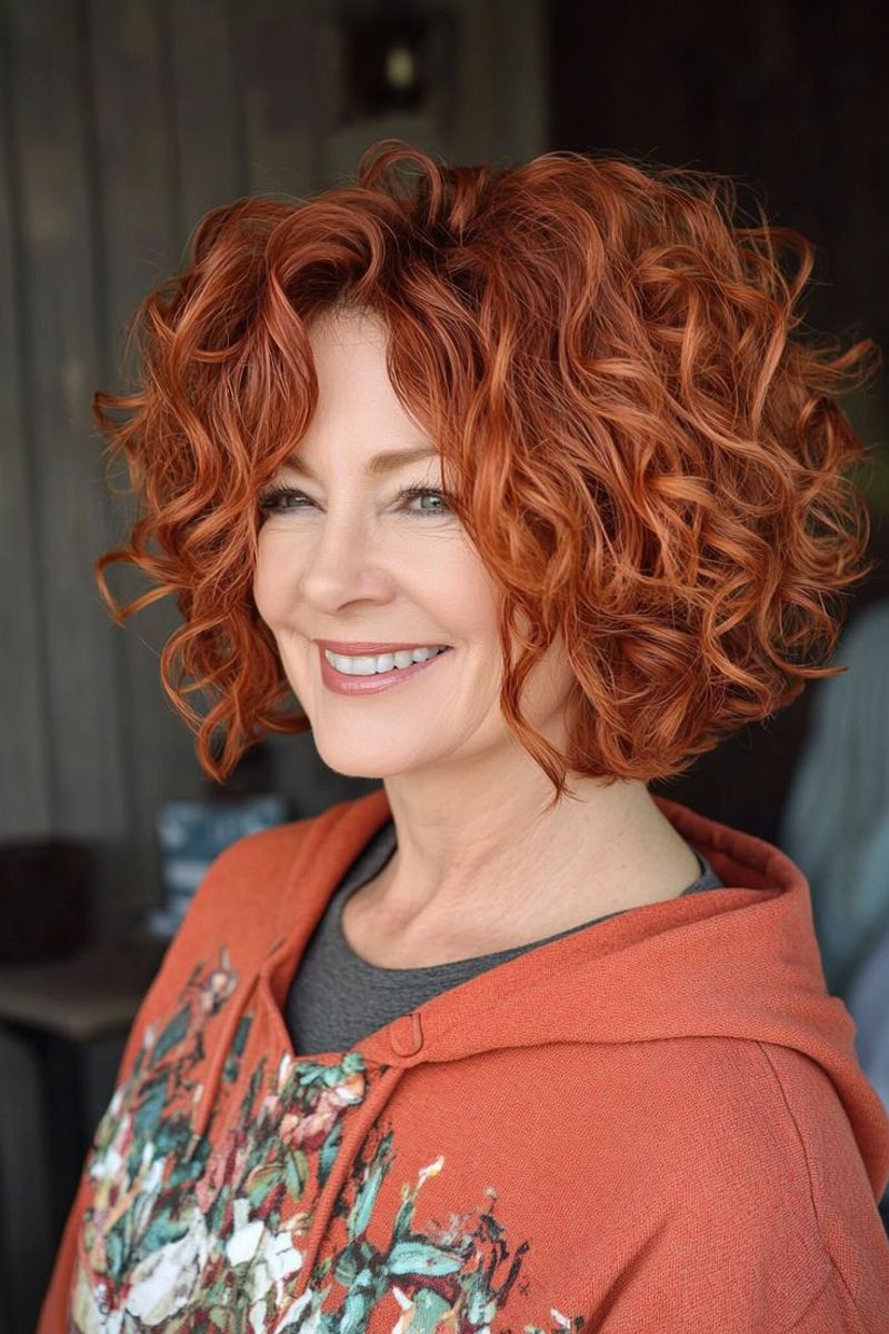 Bohemian Curly Bob