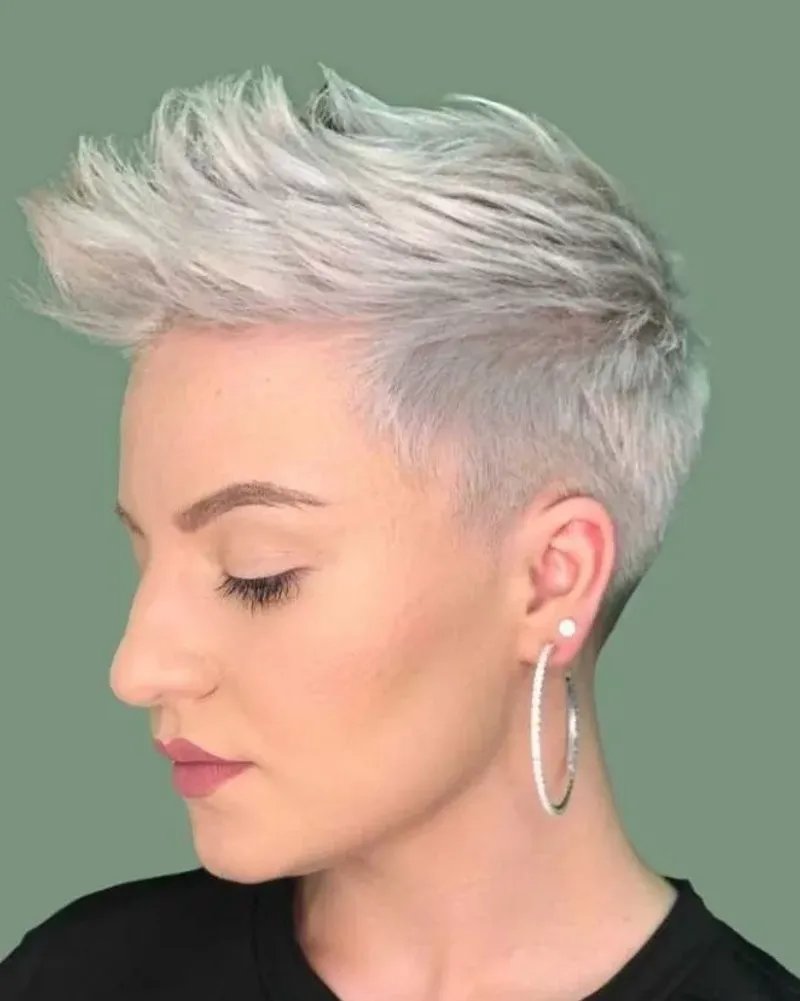 Tapered Nape with Longer Crown