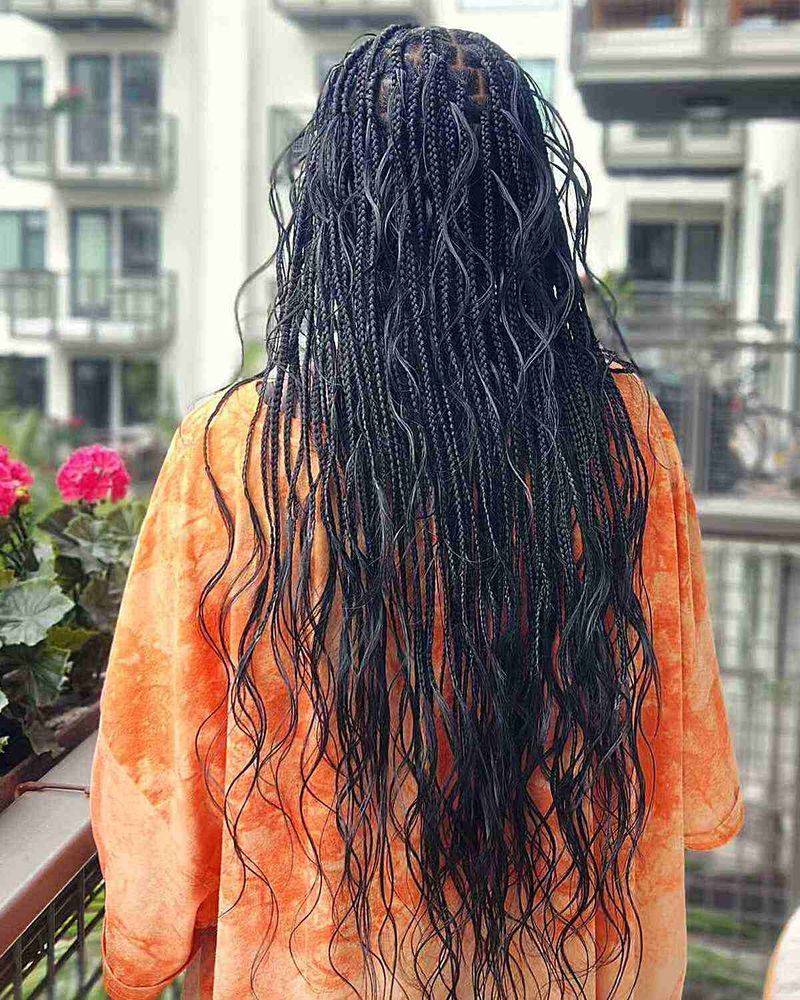 Bohemian Micro Knotless Braids