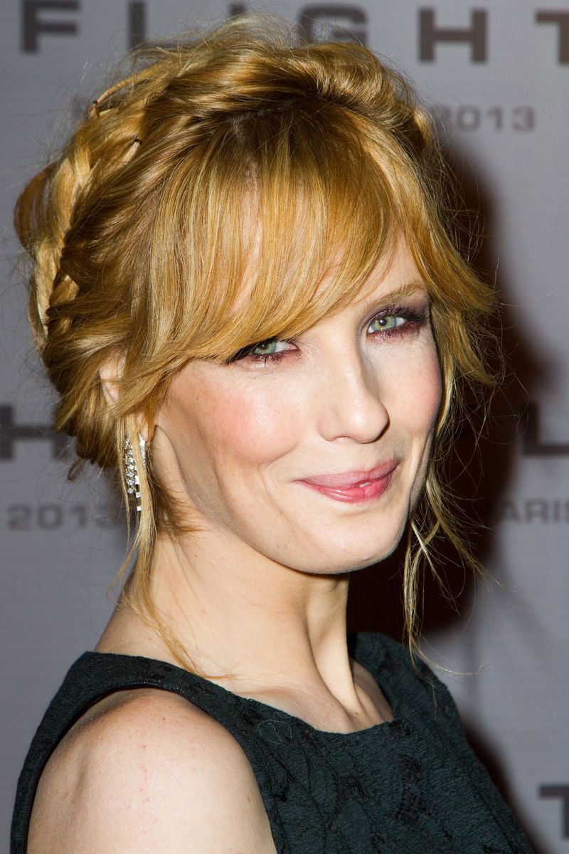 Braided Crown with Wispy Fringe