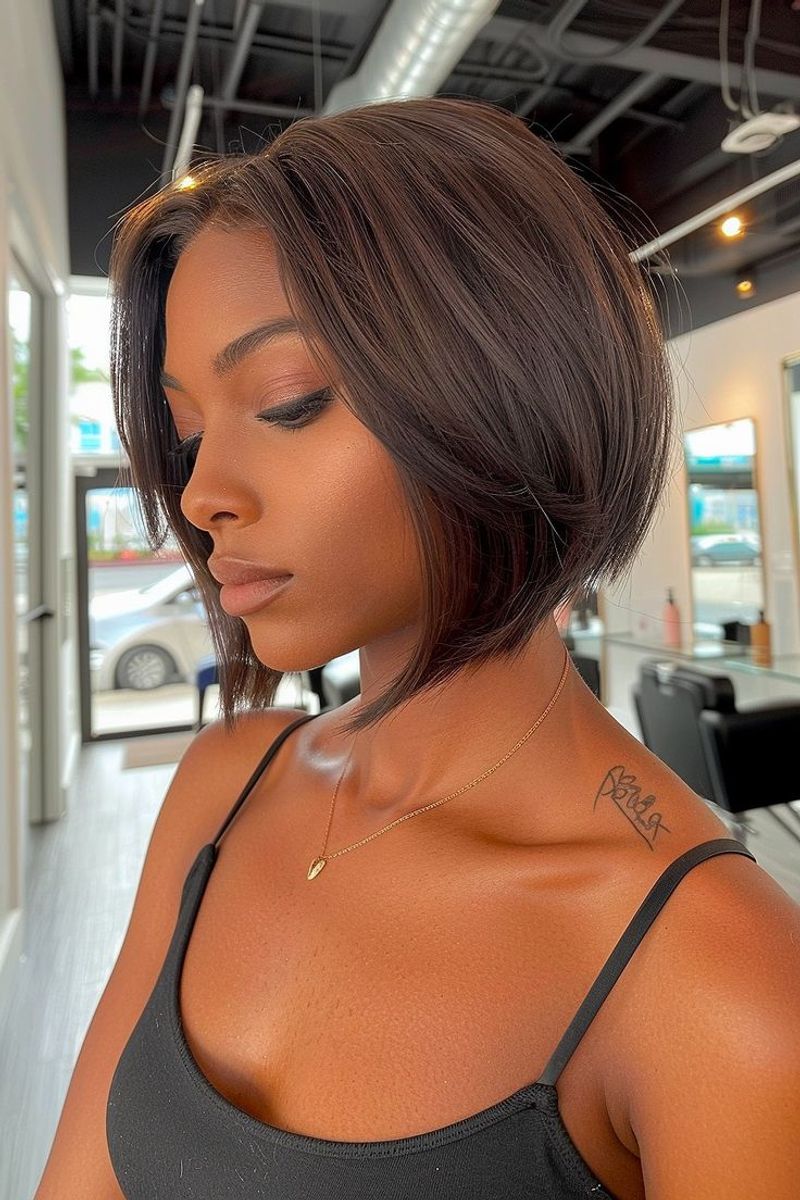 Sleek Bob with Sharp Angles