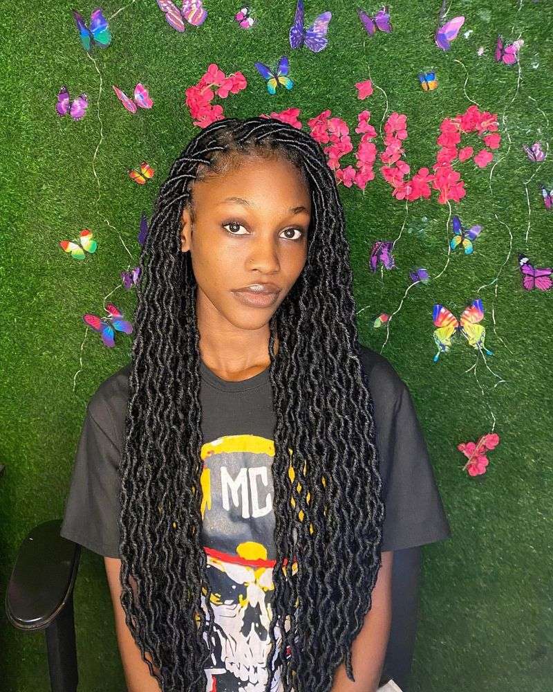 Box Braids met neplocs