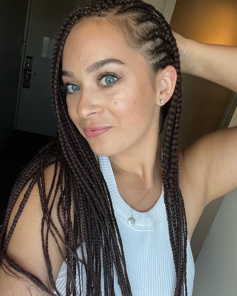 Box Braids met zijmouwen