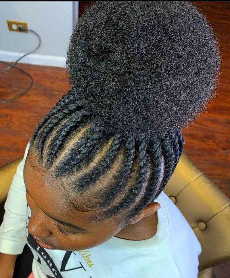 Puff with Braided Front