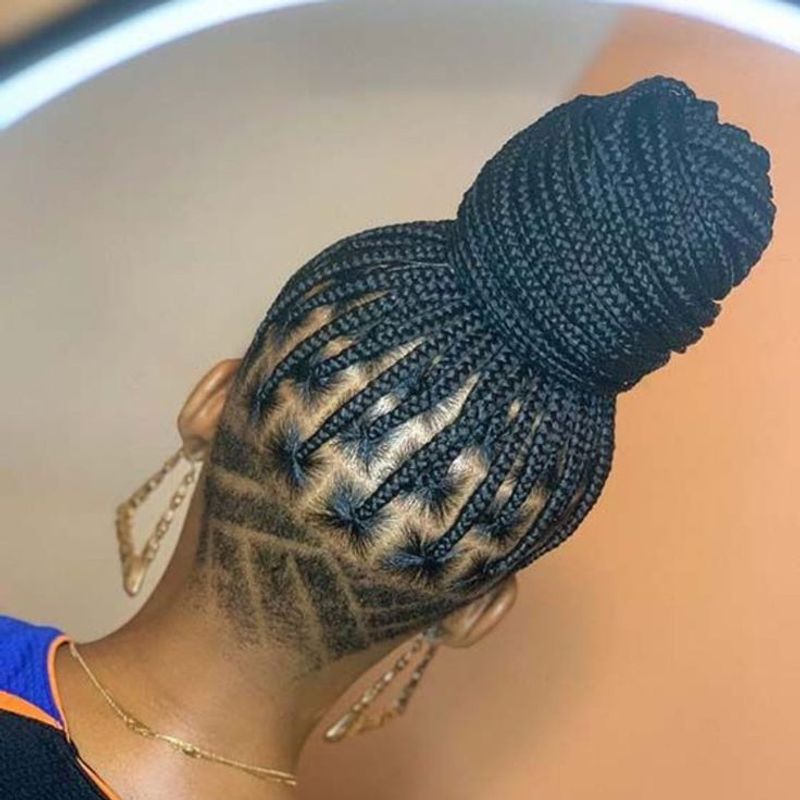 Undercut Box Braids