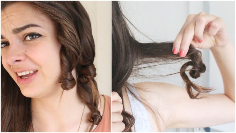 Overnight Heatless Braid Curls