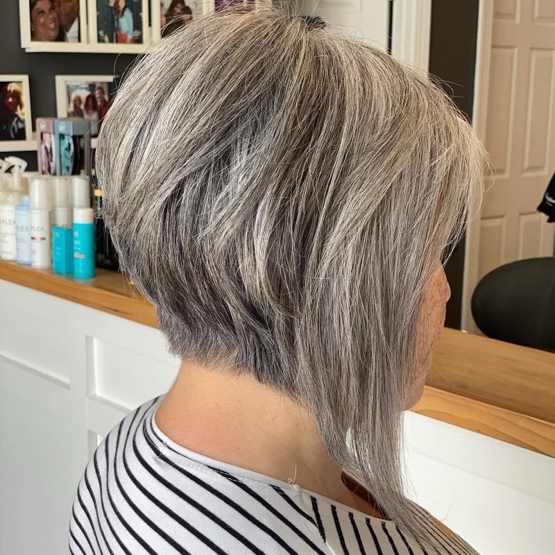 Asymmetrical Silver Lob