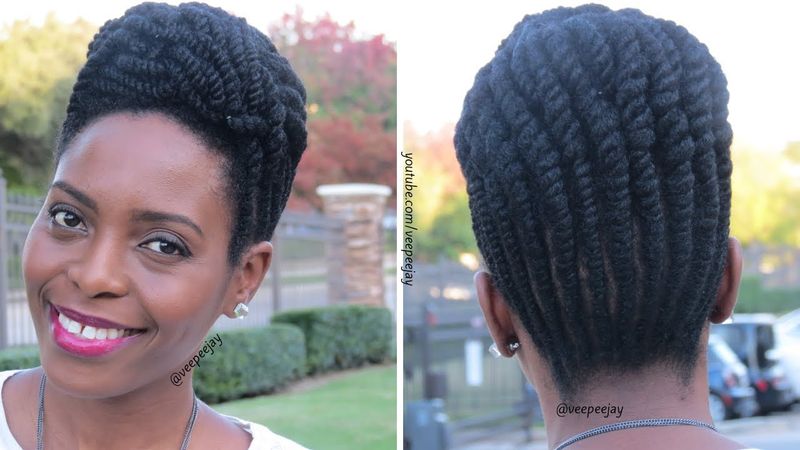 Flat Twist-Out Updo