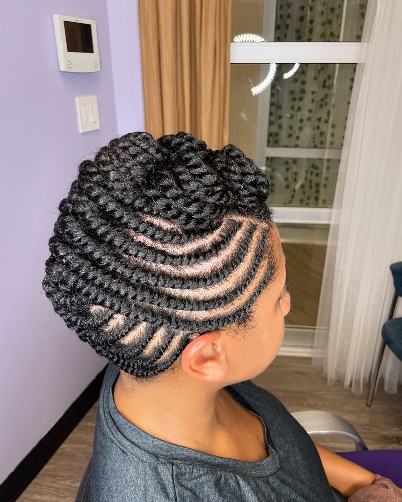 Flat-Twisted Updo