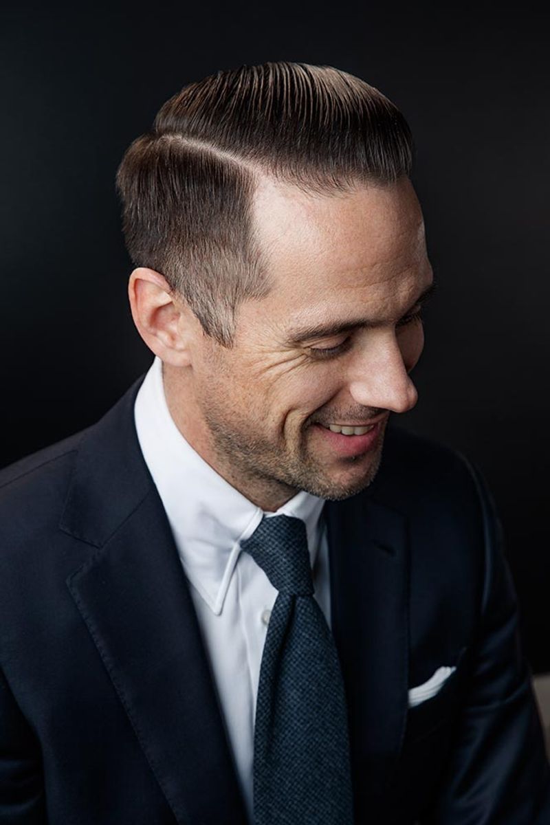 Groom's Polished Side Part