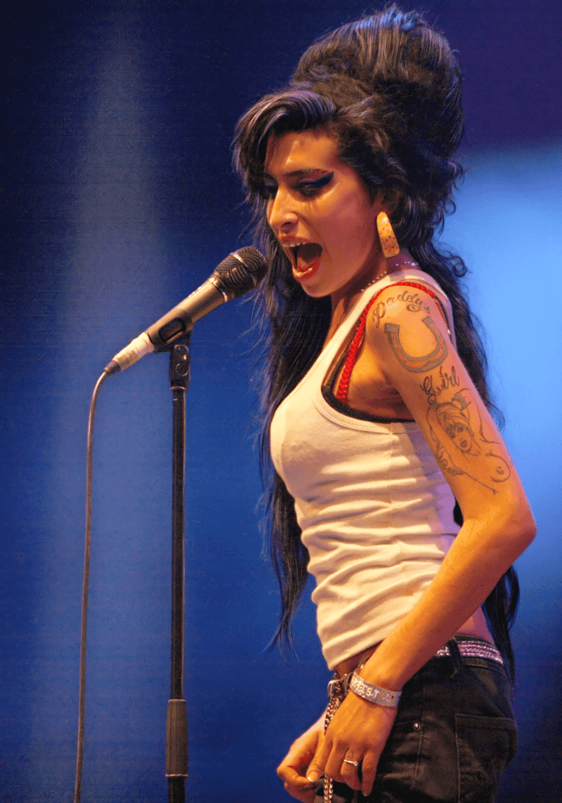 Amy Winehouse's Exaggerated Beehive