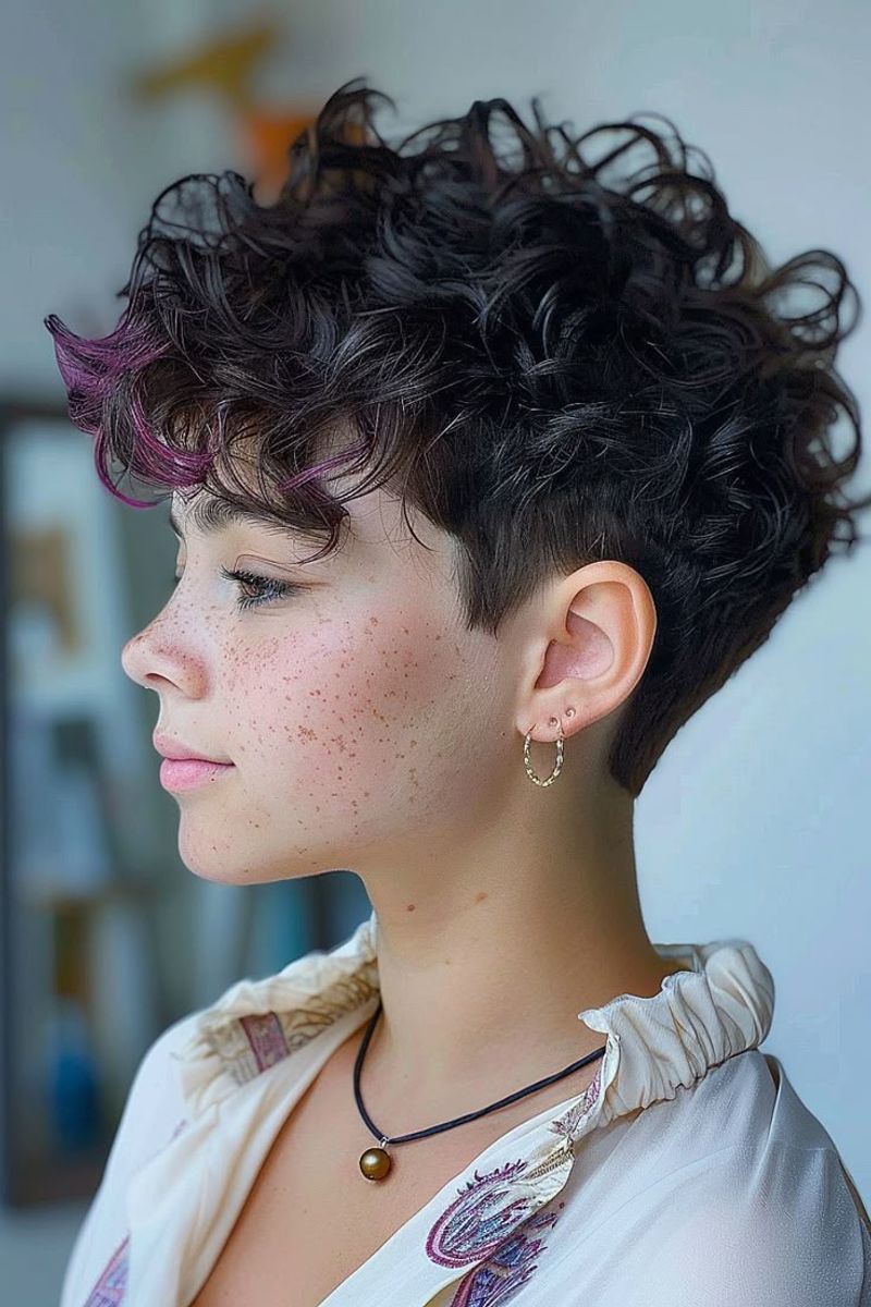 Cropped Curly Pixie
