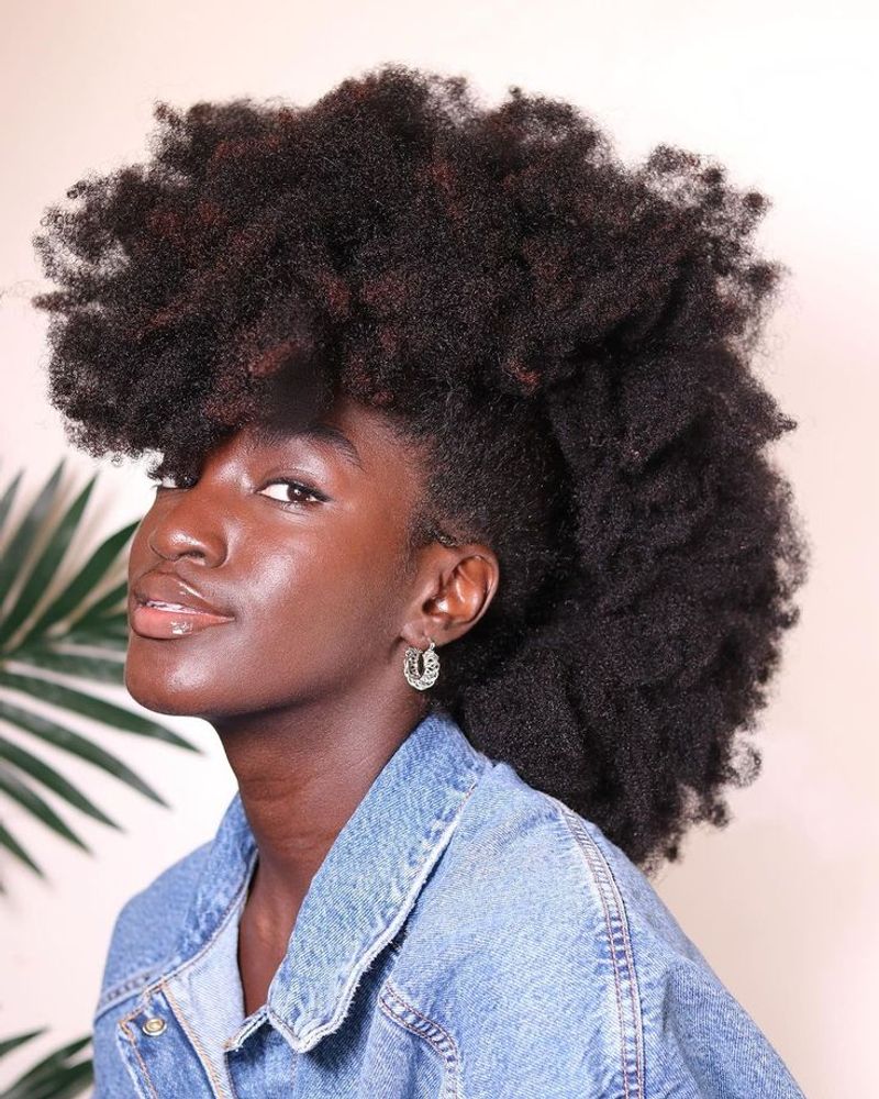 Voluminous Curly Mohawk