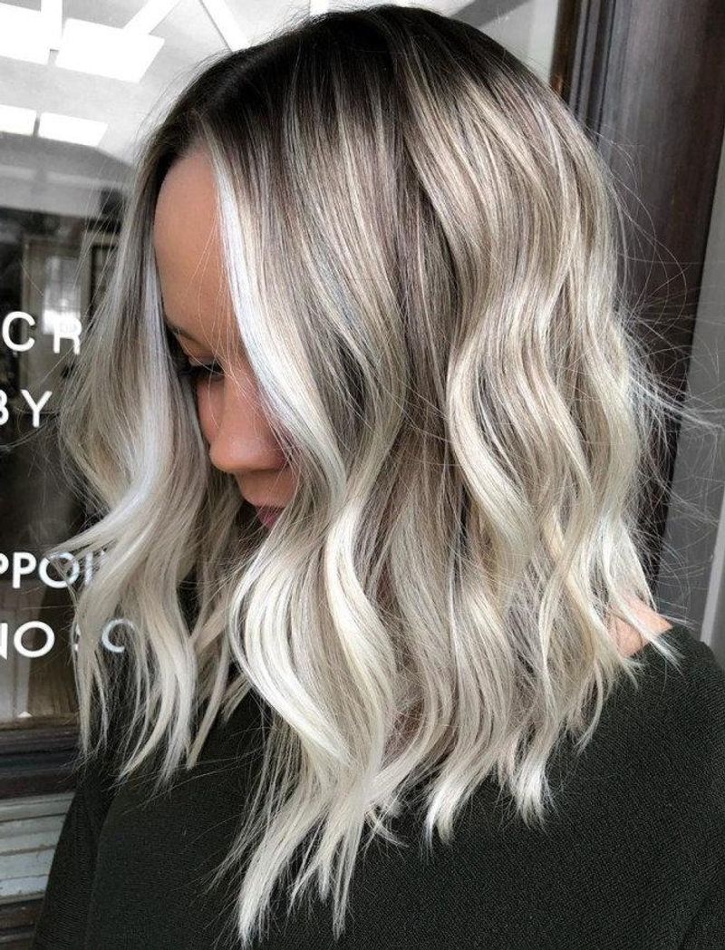 Platinum Ash Balayage
