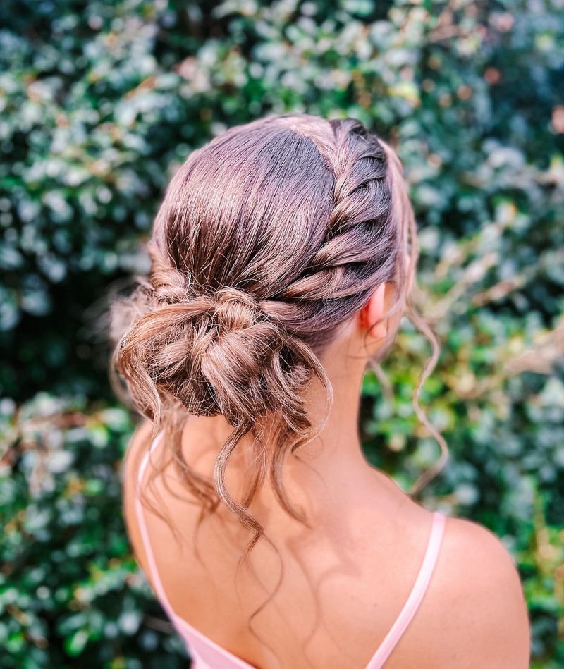 Twisted Rope Braid Bun