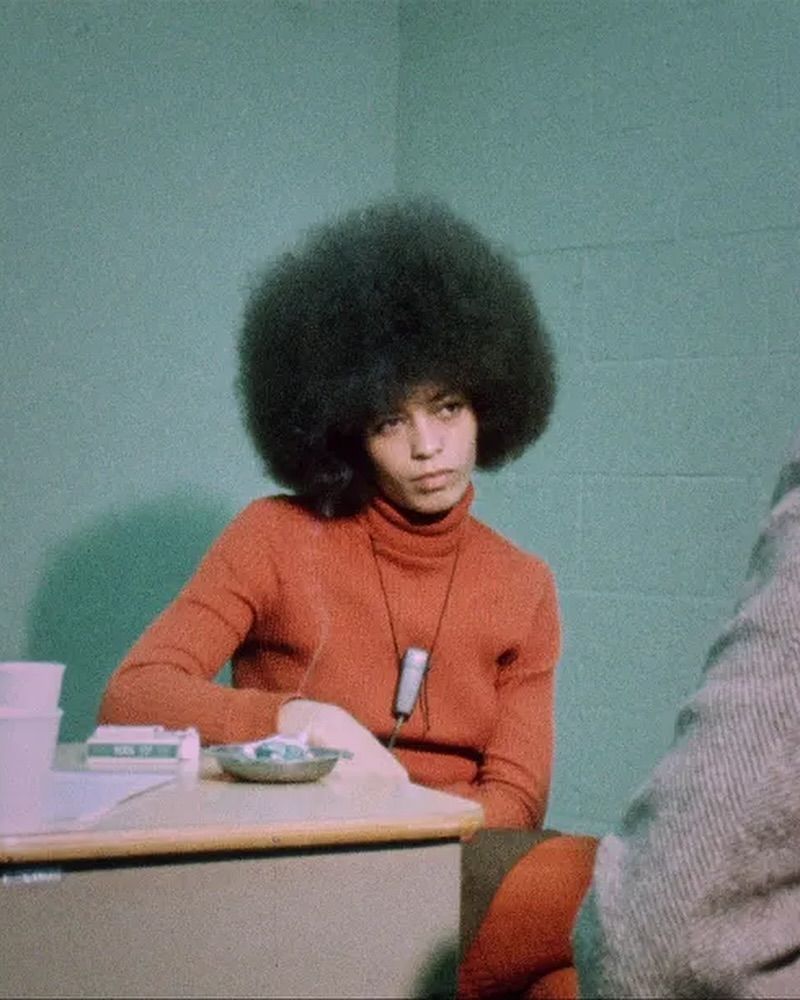 Angela Davis' Natural Afro