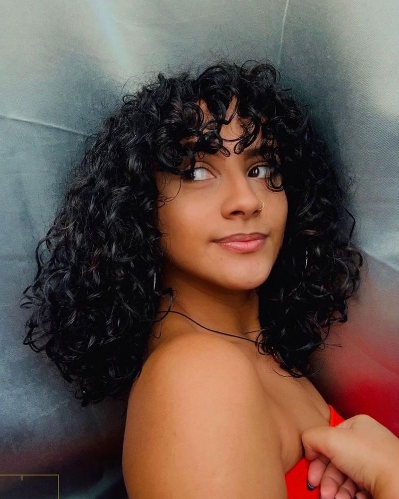 Curly Butterfly Cut