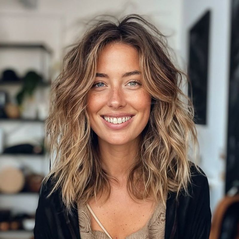 Bohemian Shoulder-Length Waves