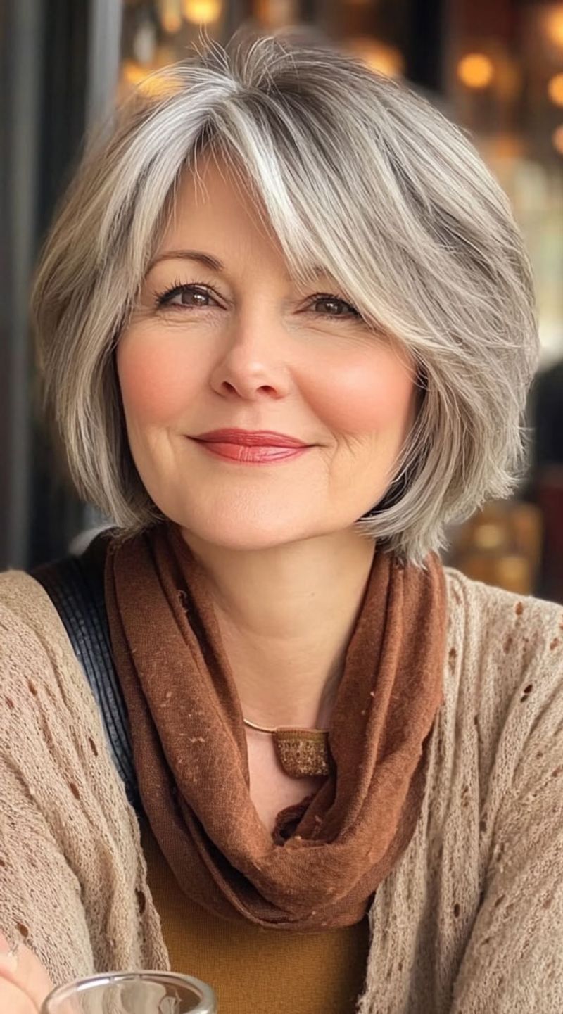 15 Timeless Chin Length Hairstyles For The Stylish 60 Woman