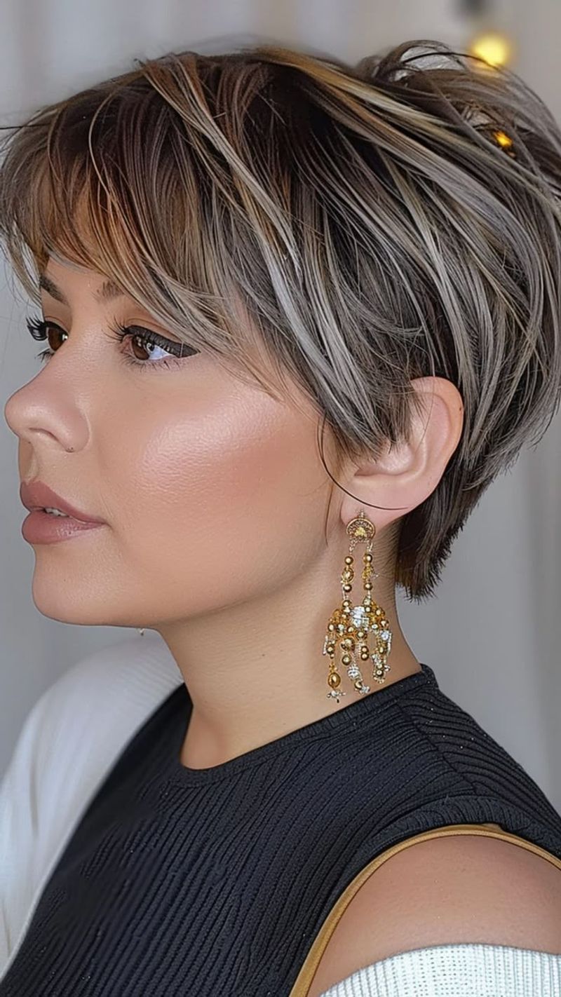 Layered Pixie with Long Crown
