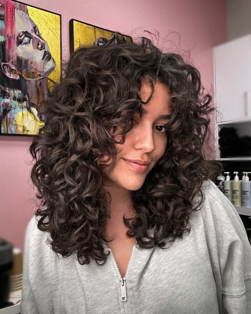 Butterfly Layers For Curly Hair