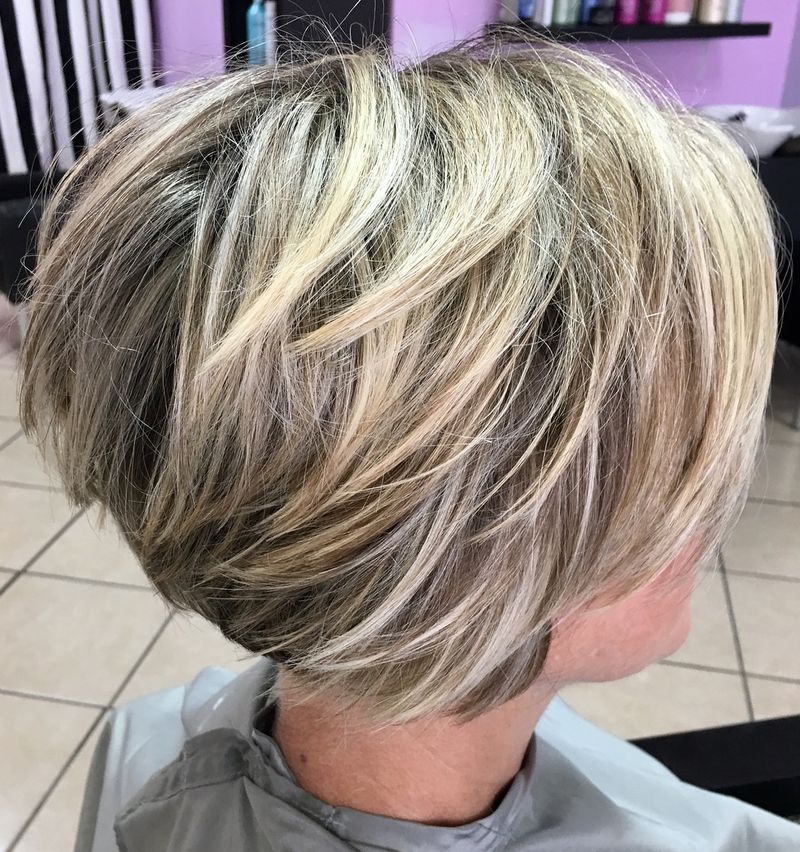 Stacked Bob with Angled Front