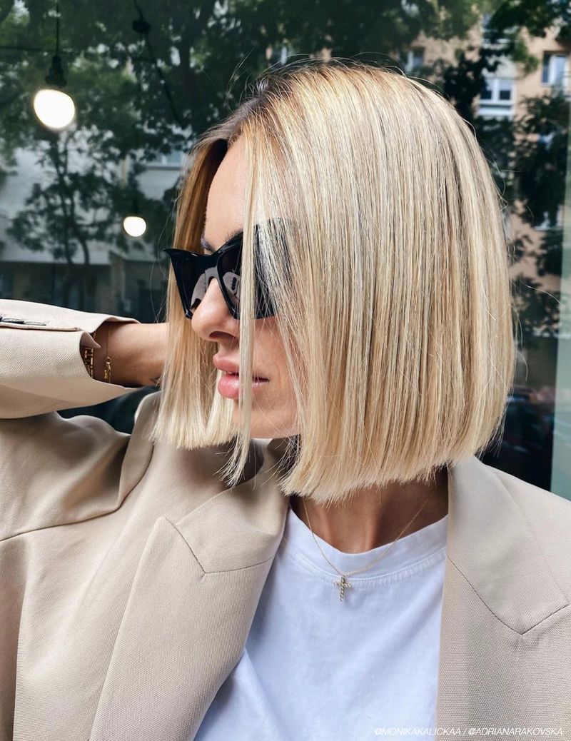 Sleek Bob With a Twist